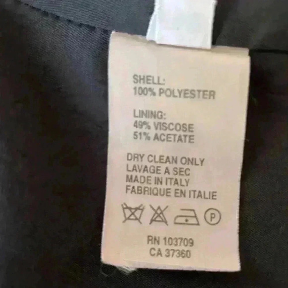 Armani Collezioni Y2K Vintage Jacket 2-Way Zipper Blouson Black Size 42R - Picture 12 of 16